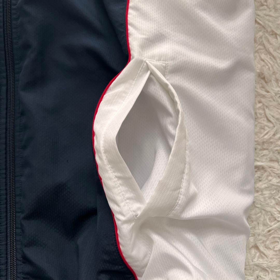 00s nike 短丈　マンチェスターU ナイロンジャケット　ドローコード　M