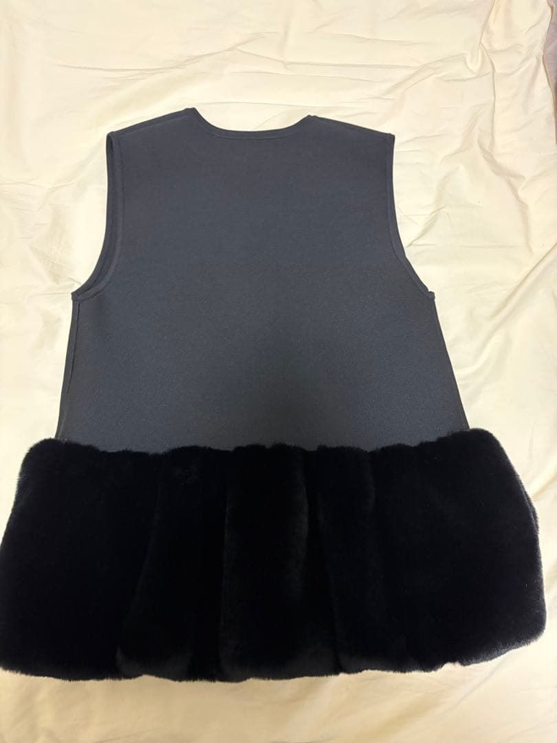 ユナイテッドアローズ　フェイク ファー コンビ ベスト　即完売品