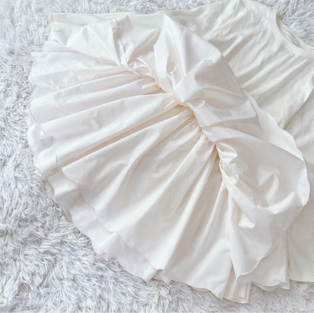 美品✨ ロージーモンスター ダブルスカラップドッキングチュニック付き 白