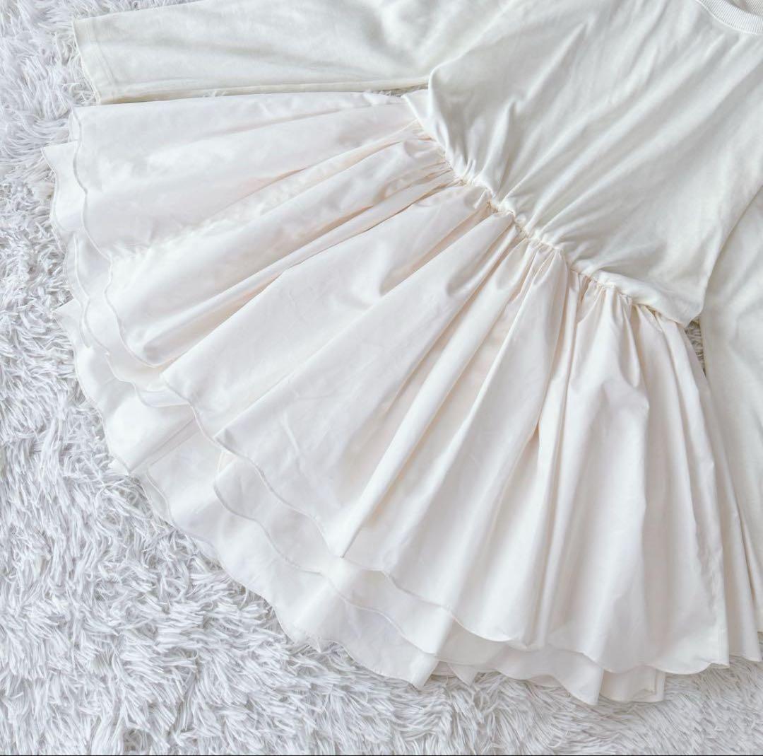 美品✨ ロージーモンスター ダブルスカラップドッキングチュニック付き 白