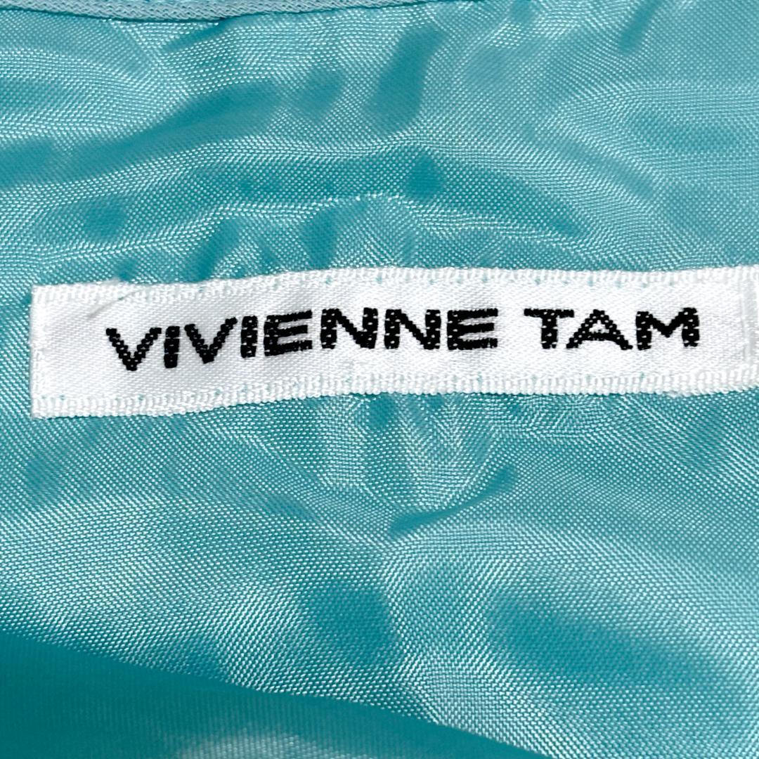 VIVIENNE TAM ヴィヴィアンタム 花柄刺繍フレアスカート 0 ミント