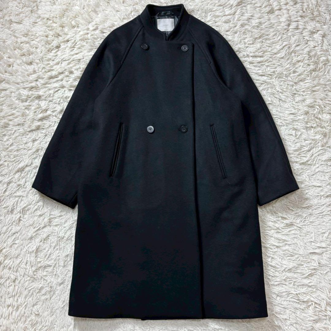 【美品】Liyoca リヨカ　ビーバーバンドカラーコート