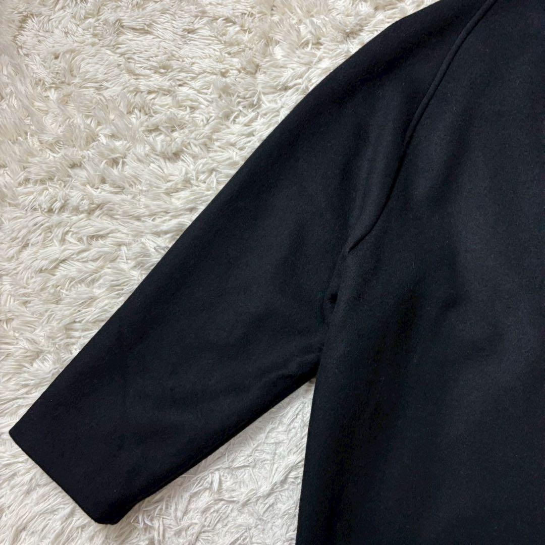 【美品】Liyoca リヨカ　ビーバーバンドカラーコート