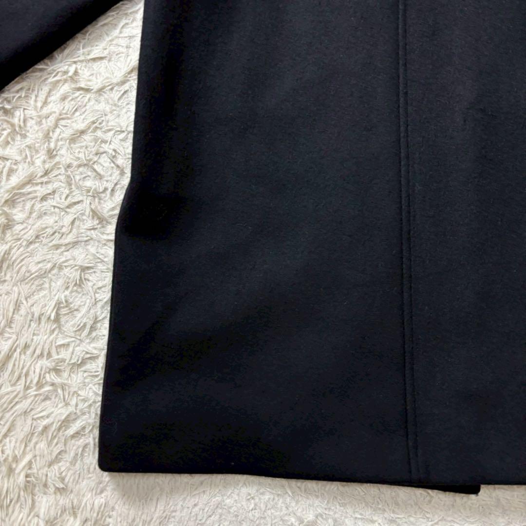 【美品】Liyoca リヨカ　ビーバーバンドカラーコート