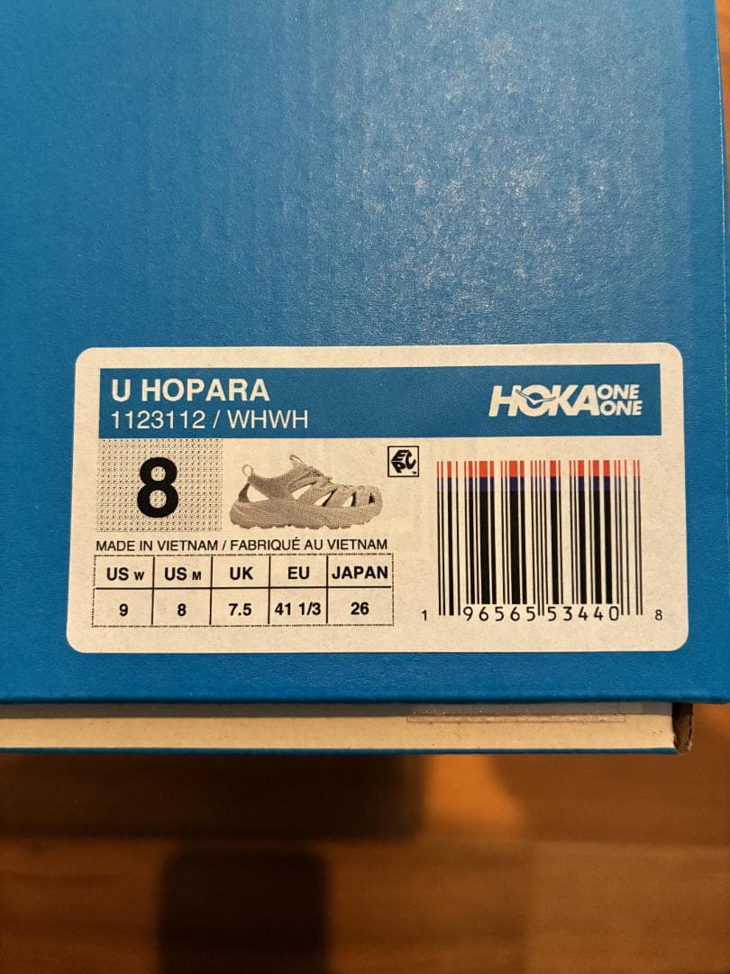 【新品】HOKA HOPARA WH/WH 26.0cm