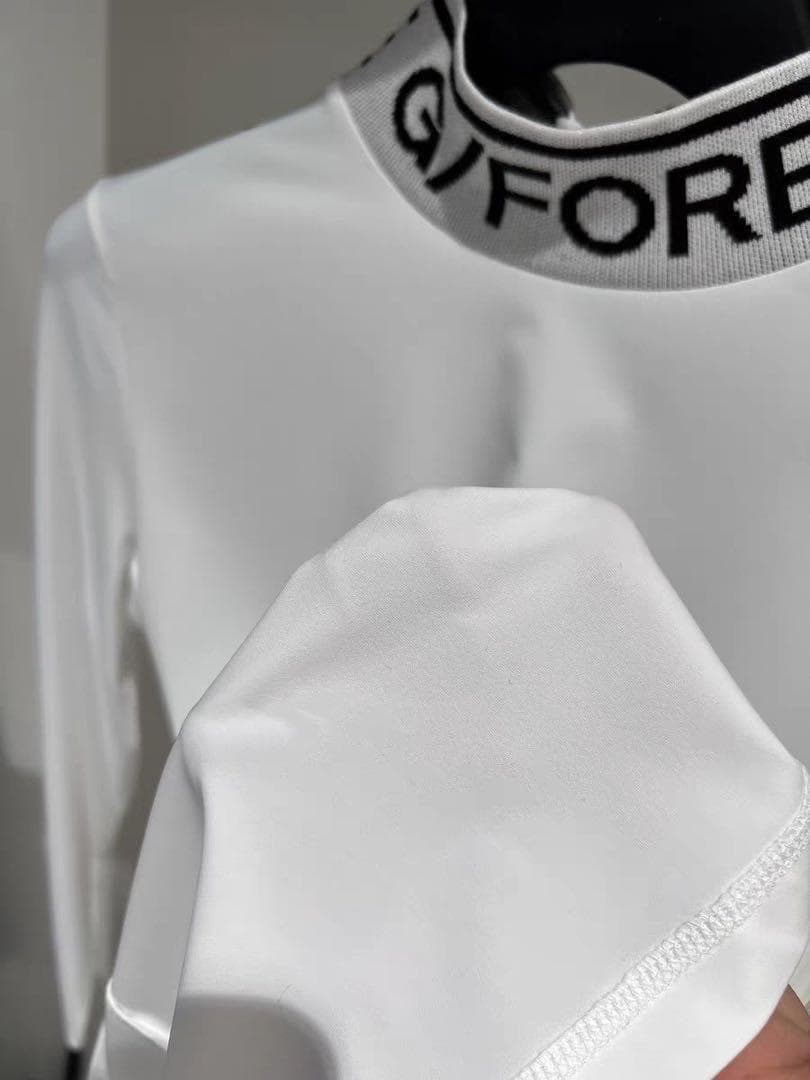 【新品・値下】G/FOREレディースゴルフウェア・ハイネック　白M