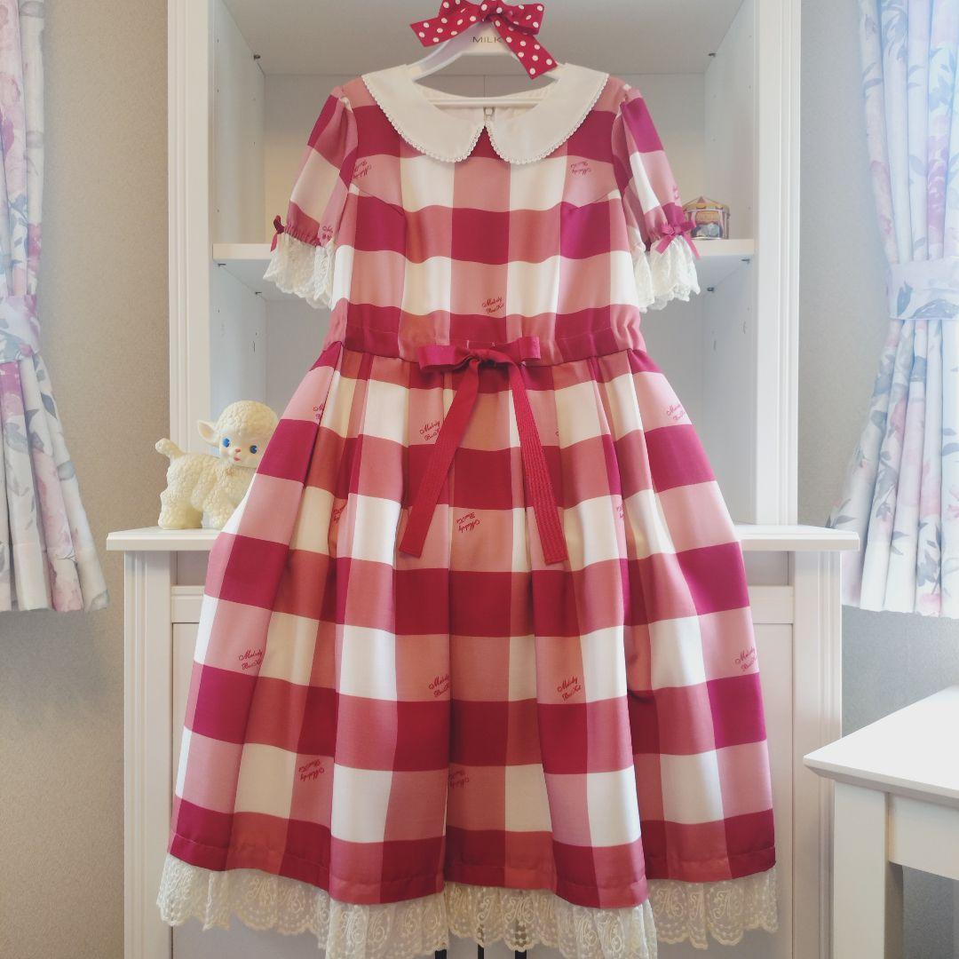 メロディバスケット ♡ メロディブロックチェックワンピース