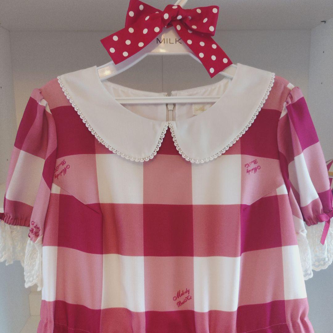 メロディバスケット ♡ メロディブロックチェックワンピース