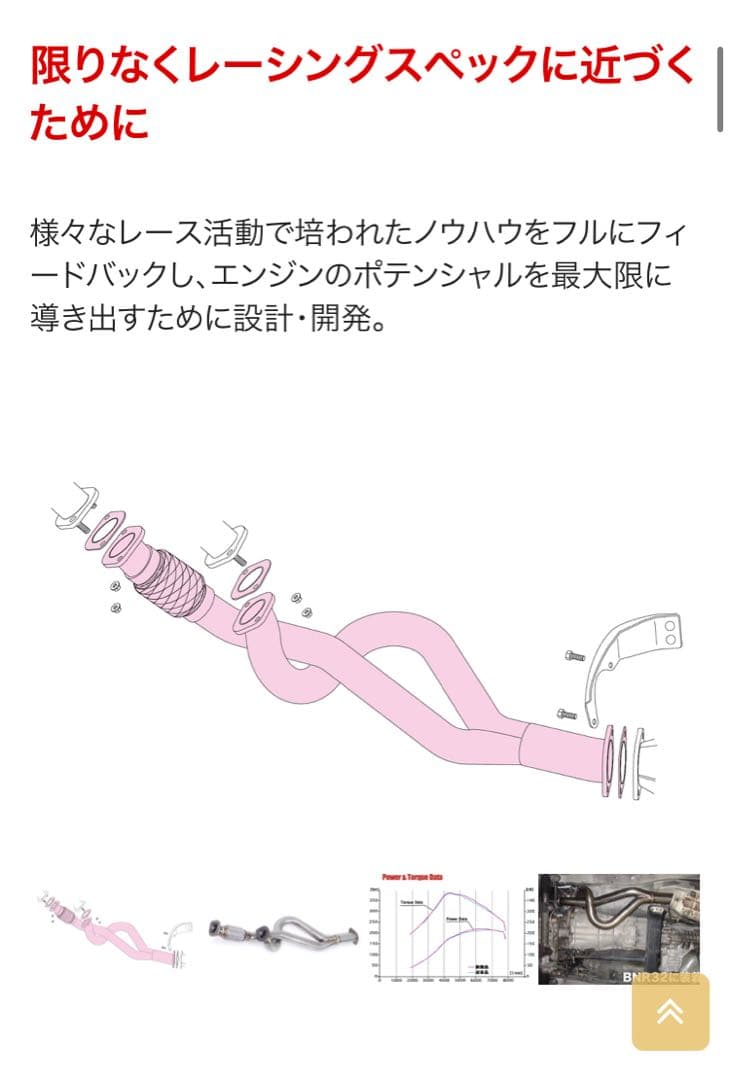 RB26 等長フロントパイプ フジツボ