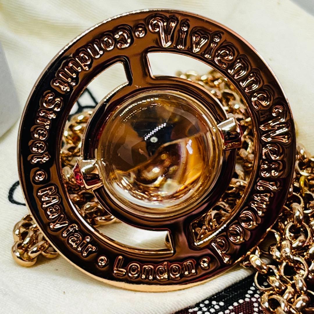 ヴィヴィアン　正規　ピンクゴールド オーブ　ネックレス