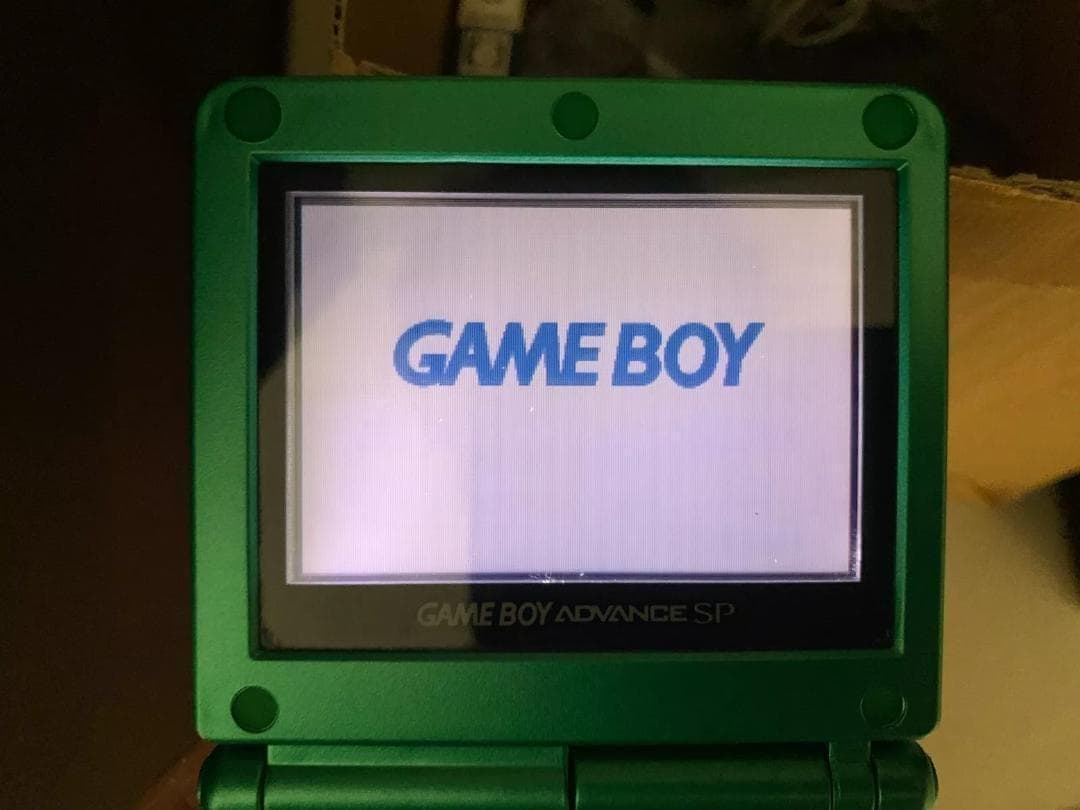 美品 シェル交換品 ゲームボーイアドバンスsp レックウザエディション