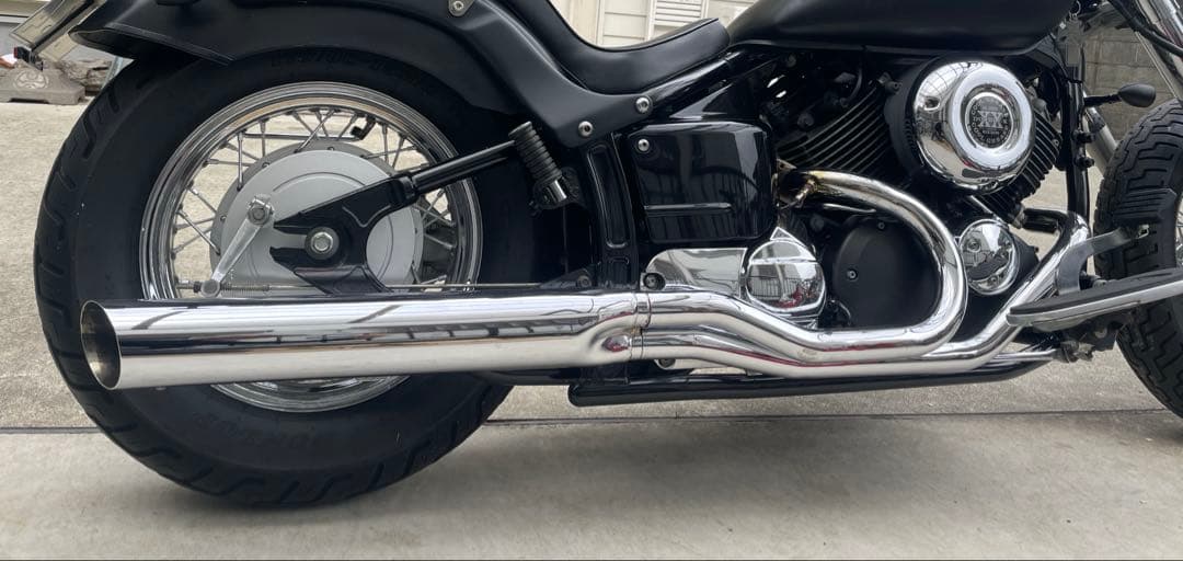 ケンテック　ローライダー2in1マフラー　90φ ドラッグスター クラシック