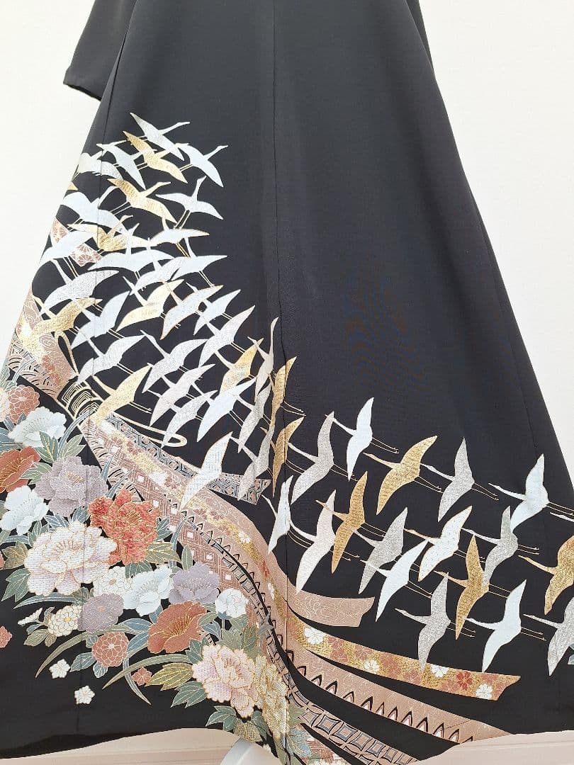 着物リメイクワンピース3687