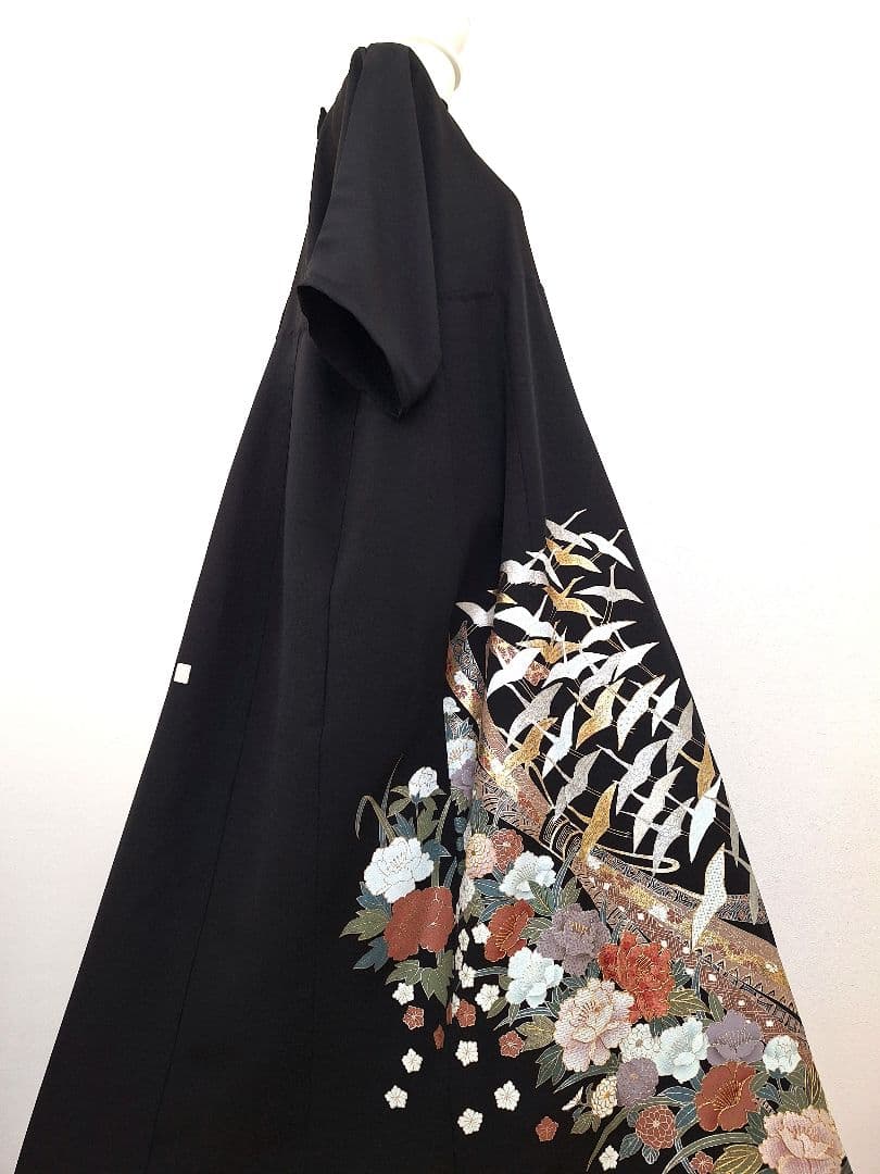 着物リメイクワンピース3687