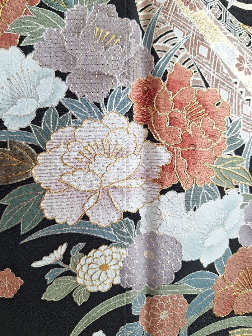 着物リメイクワンピース3687