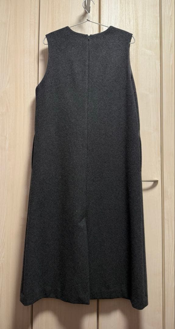 23AW セオリーリュクス Vネックウールワンピース ジャンパースカート40