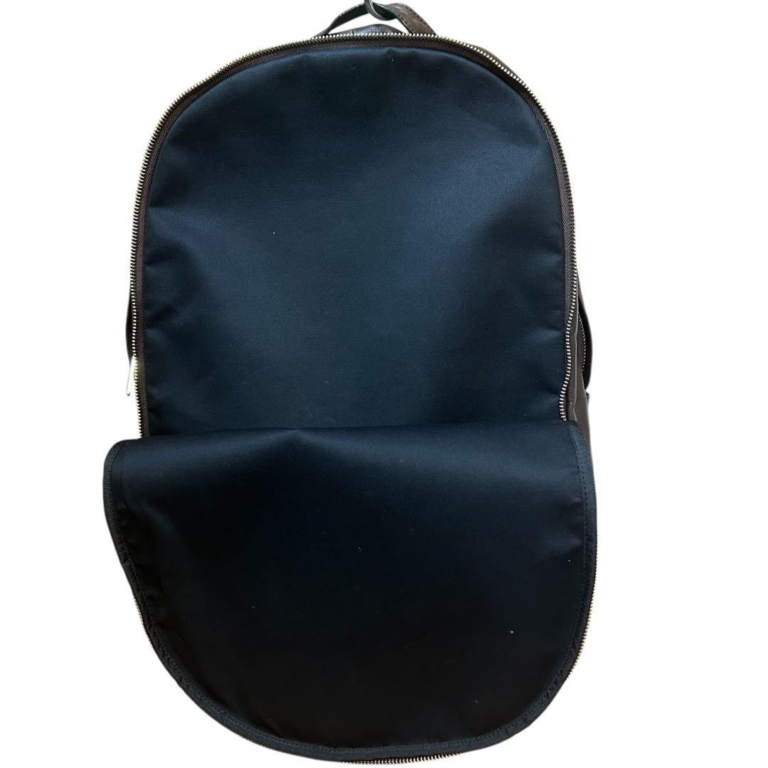 美品　パトリックステファンレザーリュックバックパック　ブラウン　大容量　二層