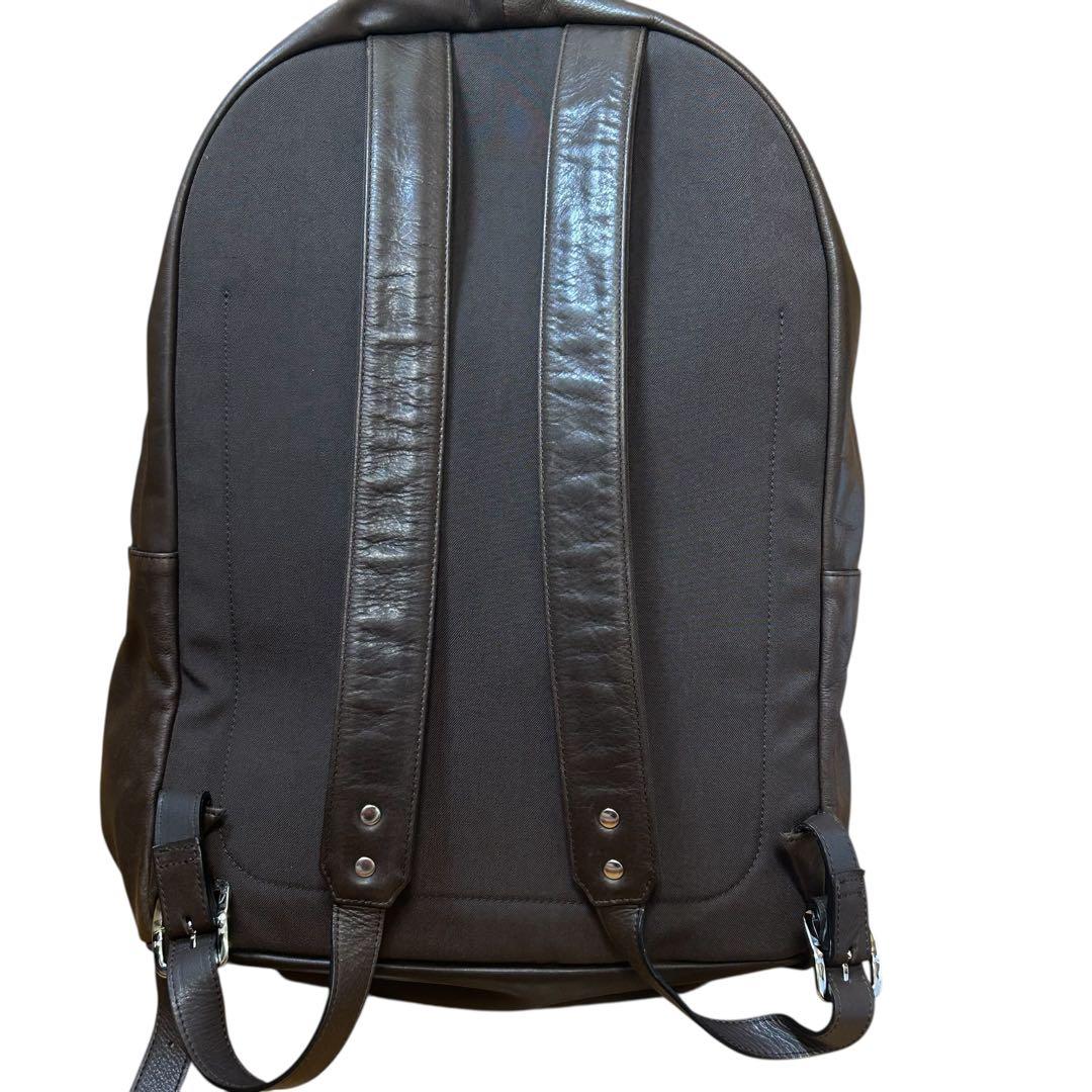 美品　パトリックステファンレザーリュックバックパック　ブラウン　大容量　二層