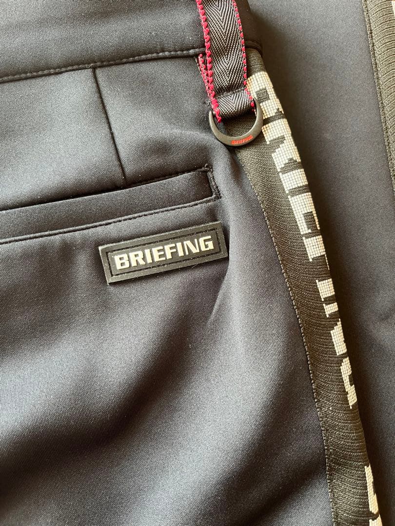 BRIEFING GOLF ブリーフィングゴルフ ロゴサイドライン パンツ　黒