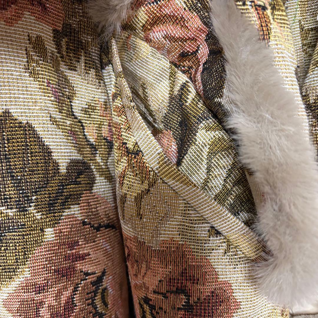 4L❇︎ クラロリくる実 クラシカルゴブランロングコート 大きいサイズ レディース