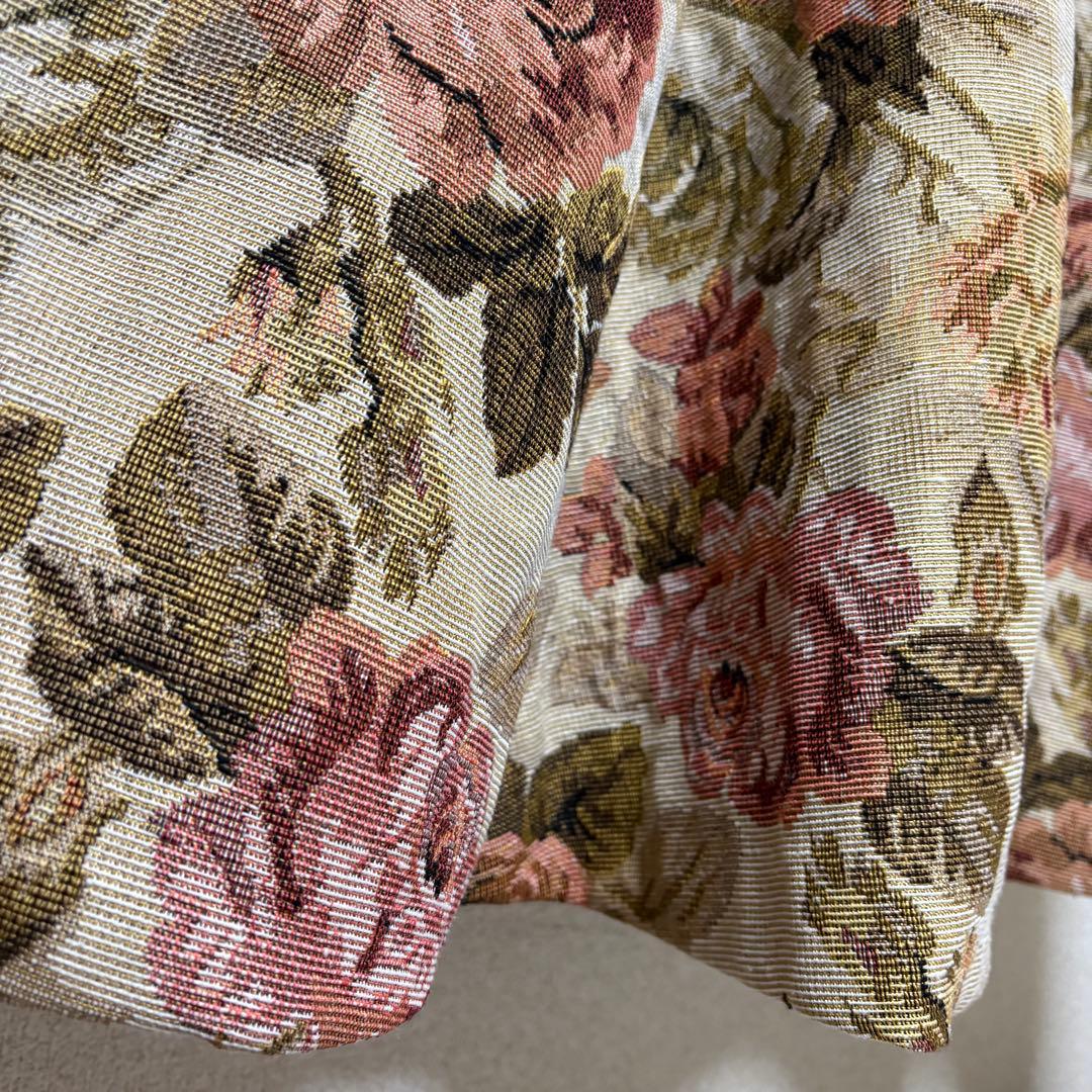 4L❇︎ クラロリくる実 クラシカルゴブランロングコート 大きいサイズ レディース