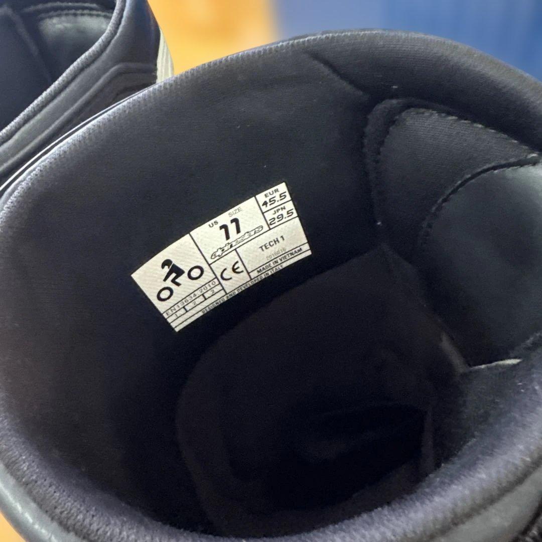 Alpinestars Tech1 バイクブーツ US11 JP29.5