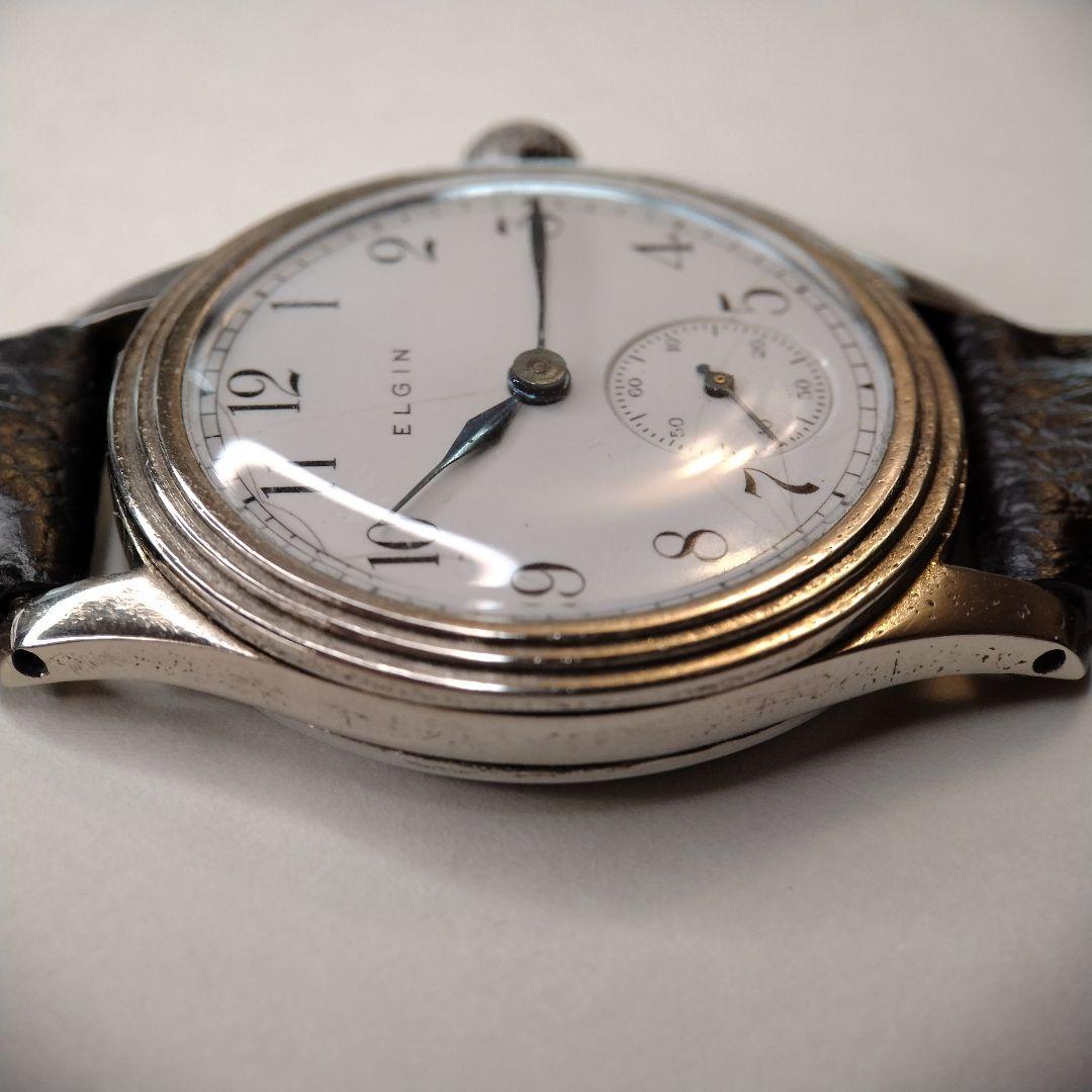 【1910s】ELGIN スモセコ OH済 ヴィンテージ腕時計