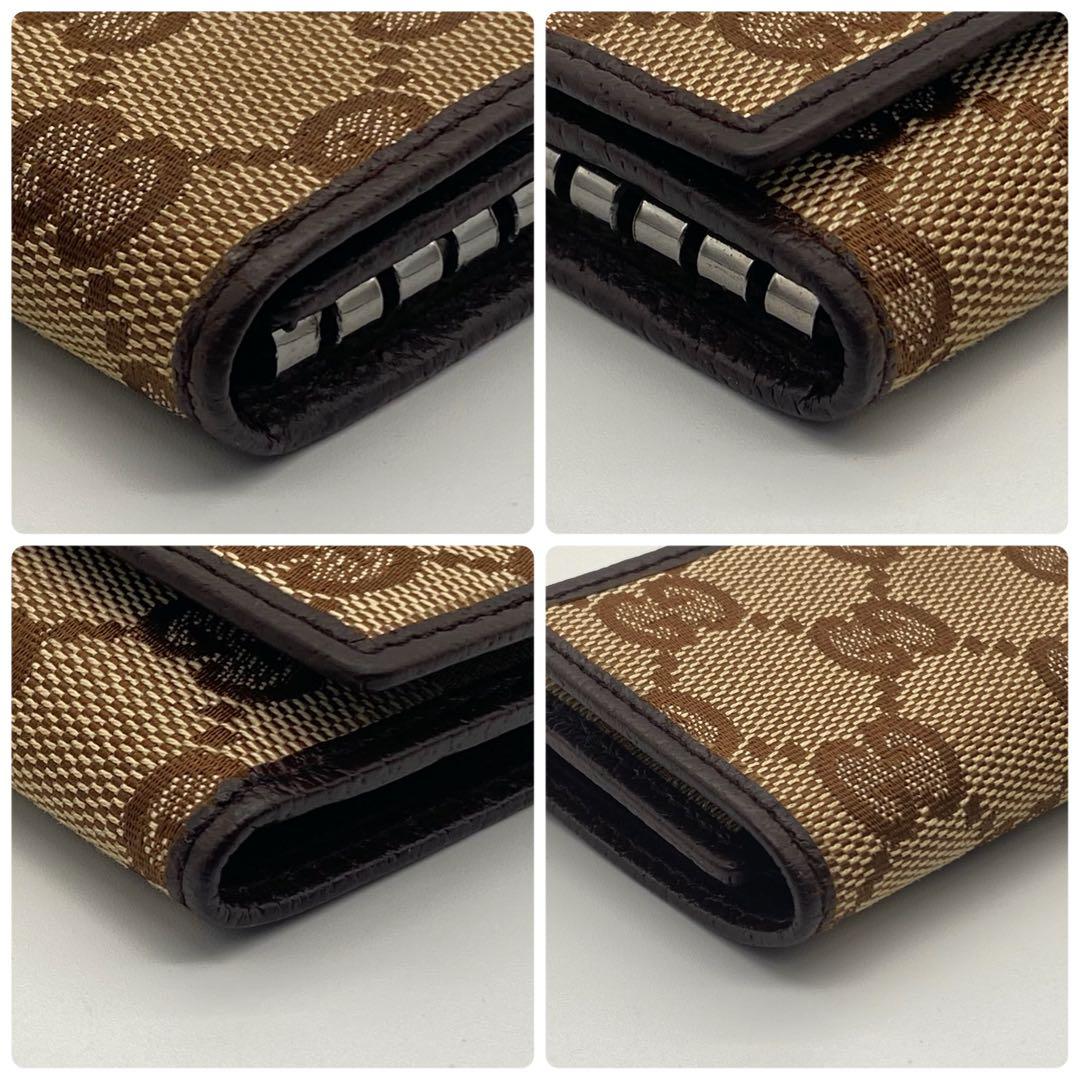 【美品】GUCCI・グッチ・6連キーケース・GGキャンバス・ブラウン