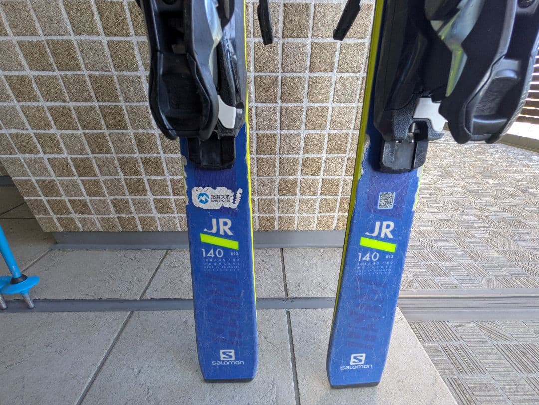 スキーセット SALOMONスキー140 アトミックブーツ　LEKIストック
