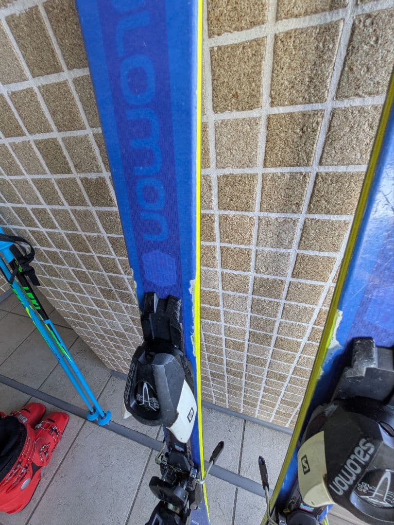 スキーセット SALOMONスキー140 アトミックブーツ　LEKIストック