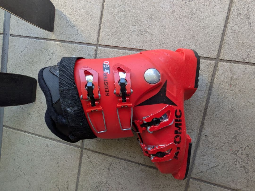 スキーセット SALOMONスキー140 アトミックブーツ　LEKIストック