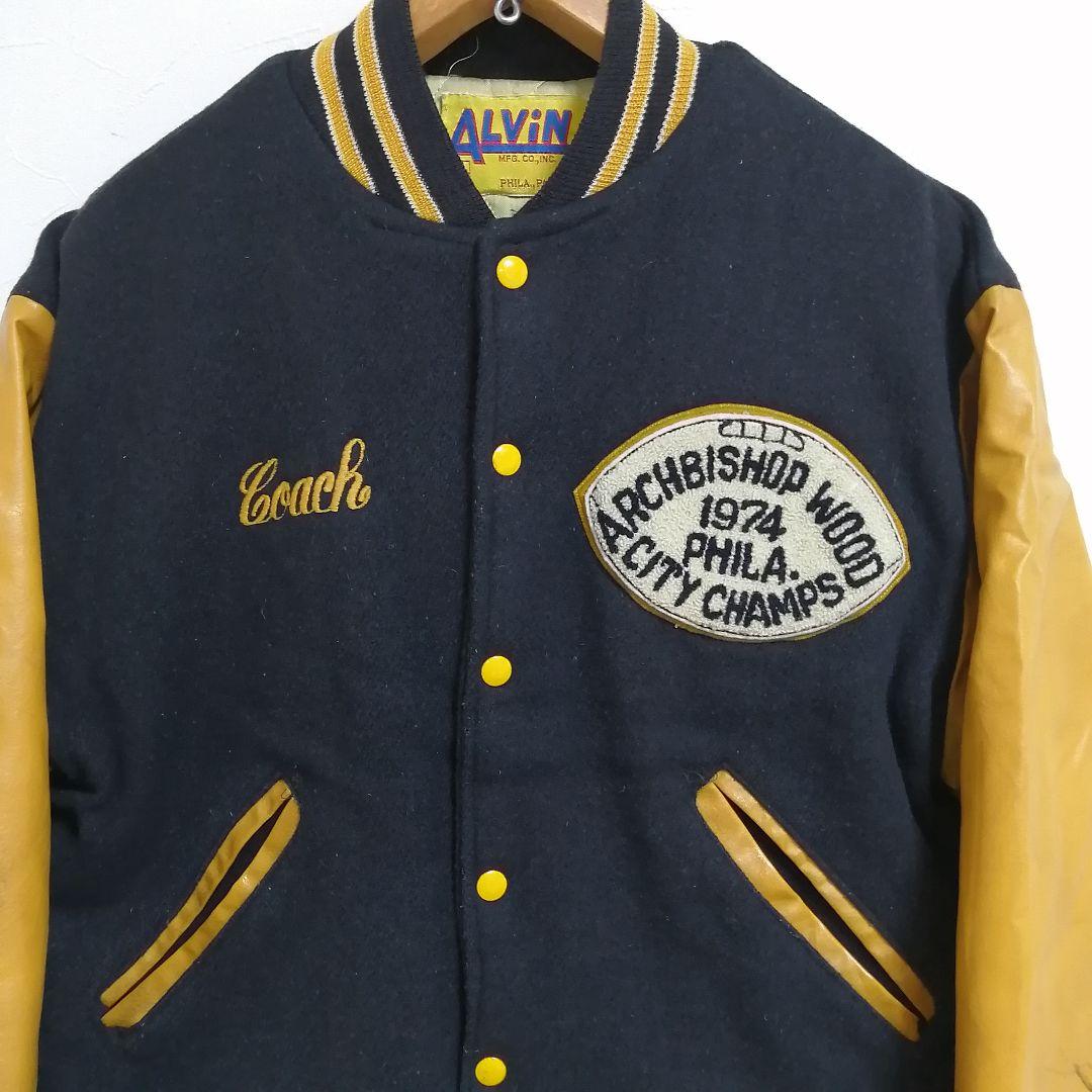 70s ALViN　バーシティレザースタジャン　USA製