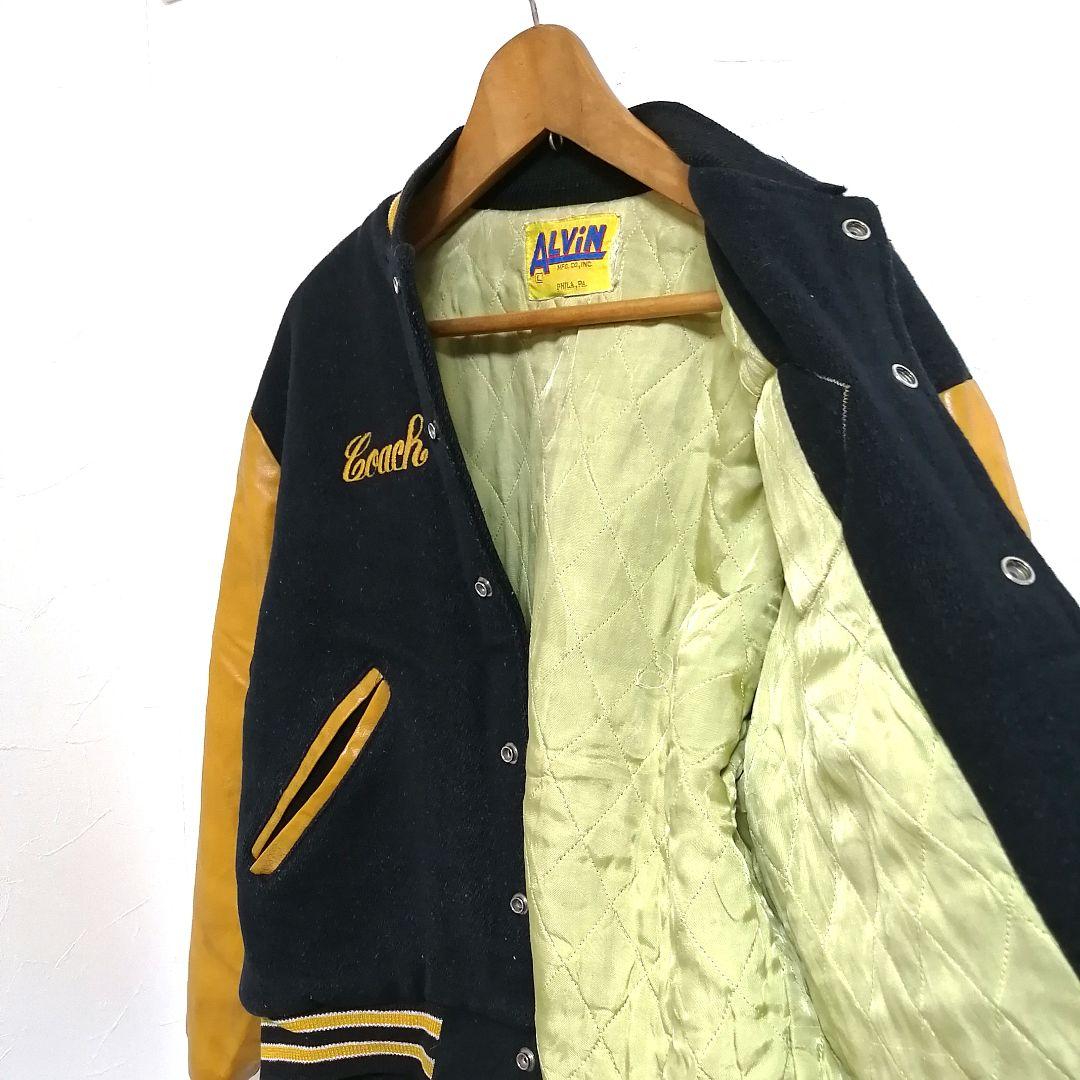 70s ALViN　バーシティレザースタジャン　USA製