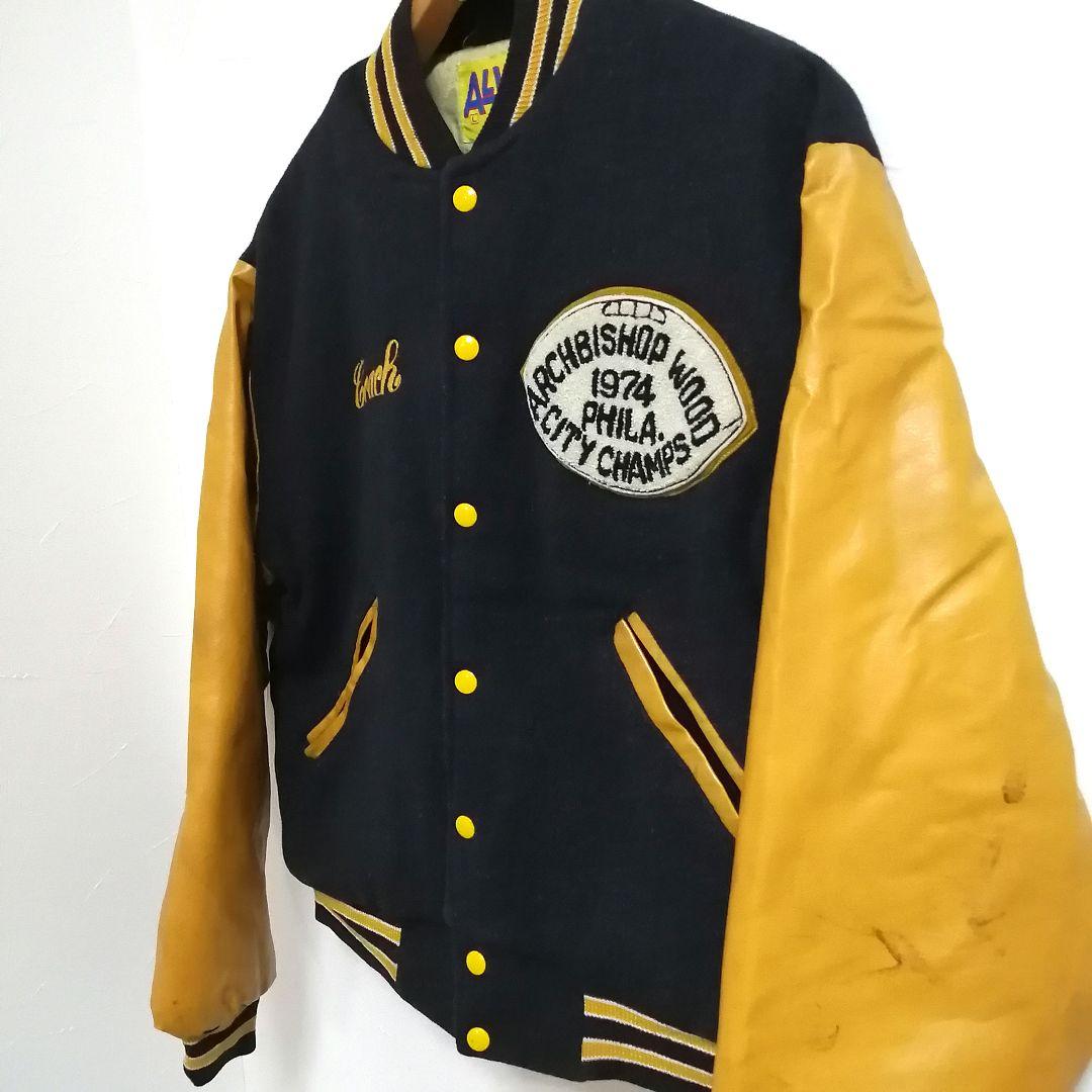 70s ALViN　バーシティレザースタジャン　USA製