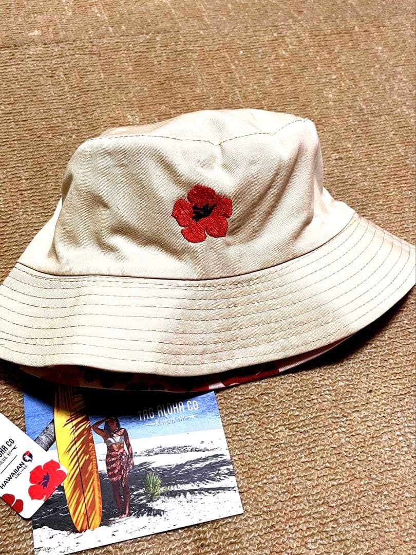 ぺ*︎様 ♪新品　ハワイアンエアライン　タグアロハコラボ　ハット