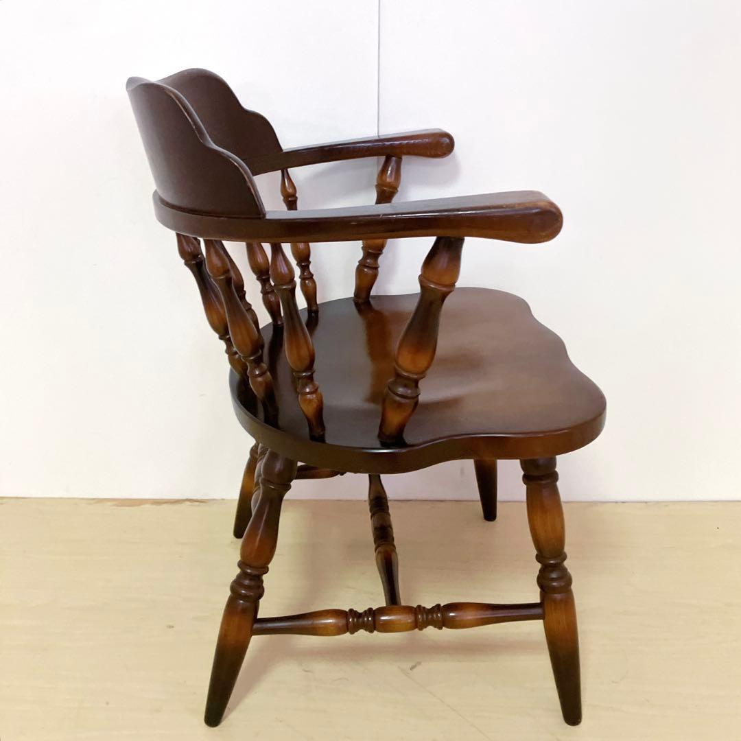 飛騨産業　キツツキマーク　木製　キャプテンチェア　ウィンザーチェア　①