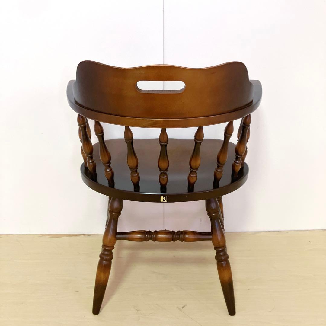 飛騨産業　キツツキマーク　木製　キャプテンチェア　ウィンザーチェア　①