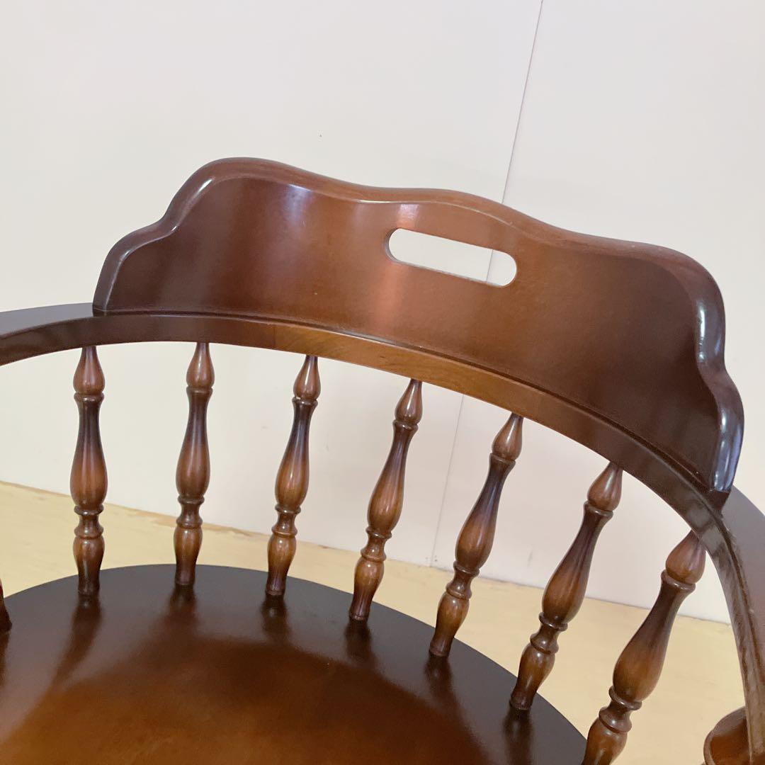 飛騨産業　キツツキマーク　木製　キャプテンチェア　ウィンザーチェア　①