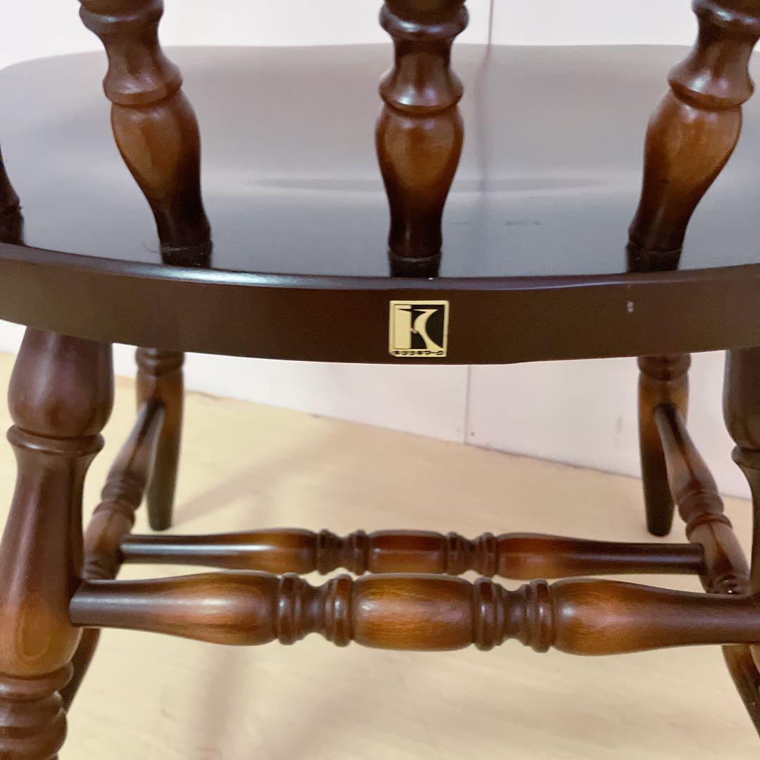 飛騨産業　キツツキマーク　木製　キャプテンチェア　ウィンザーチェア　①