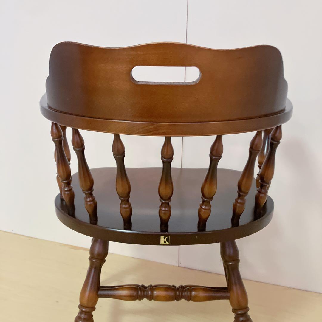 飛騨産業　キツツキマーク　木製　キャプテンチェア　ウィンザーチェア　①