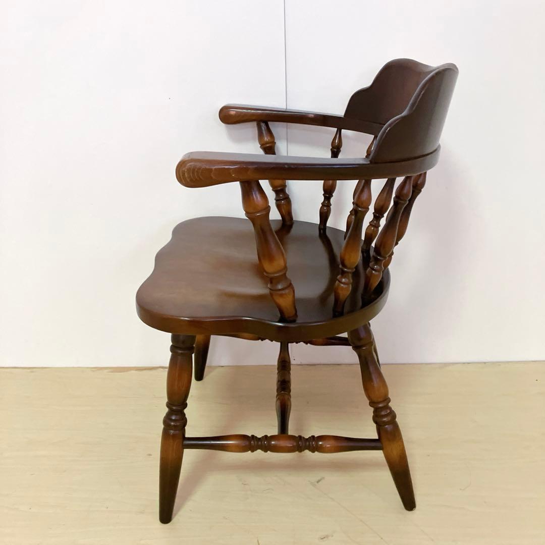 飛騨産業　キツツキマーク　木製　キャプテンチェア　ウィンザーチェア　①