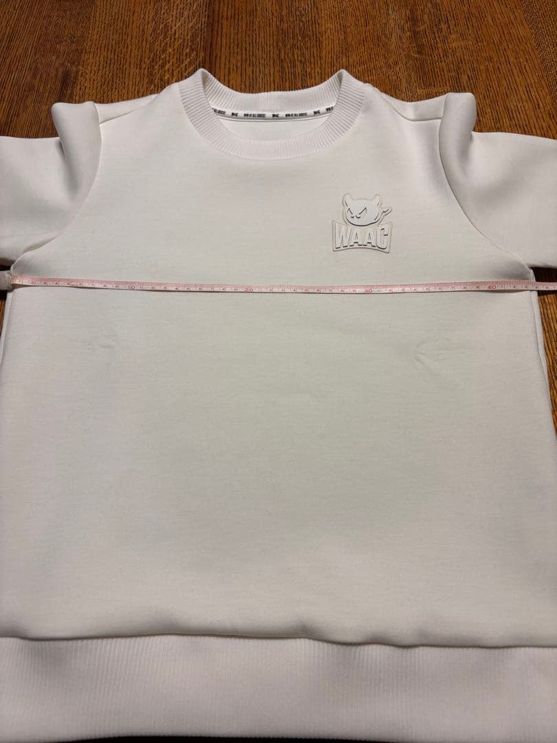 【美品】WAAC レディース　ホワイト クルーネックトレーナー