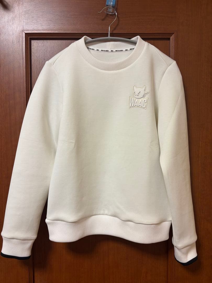 【美品】WAAC レディース　ホワイト クルーネックトレーナー