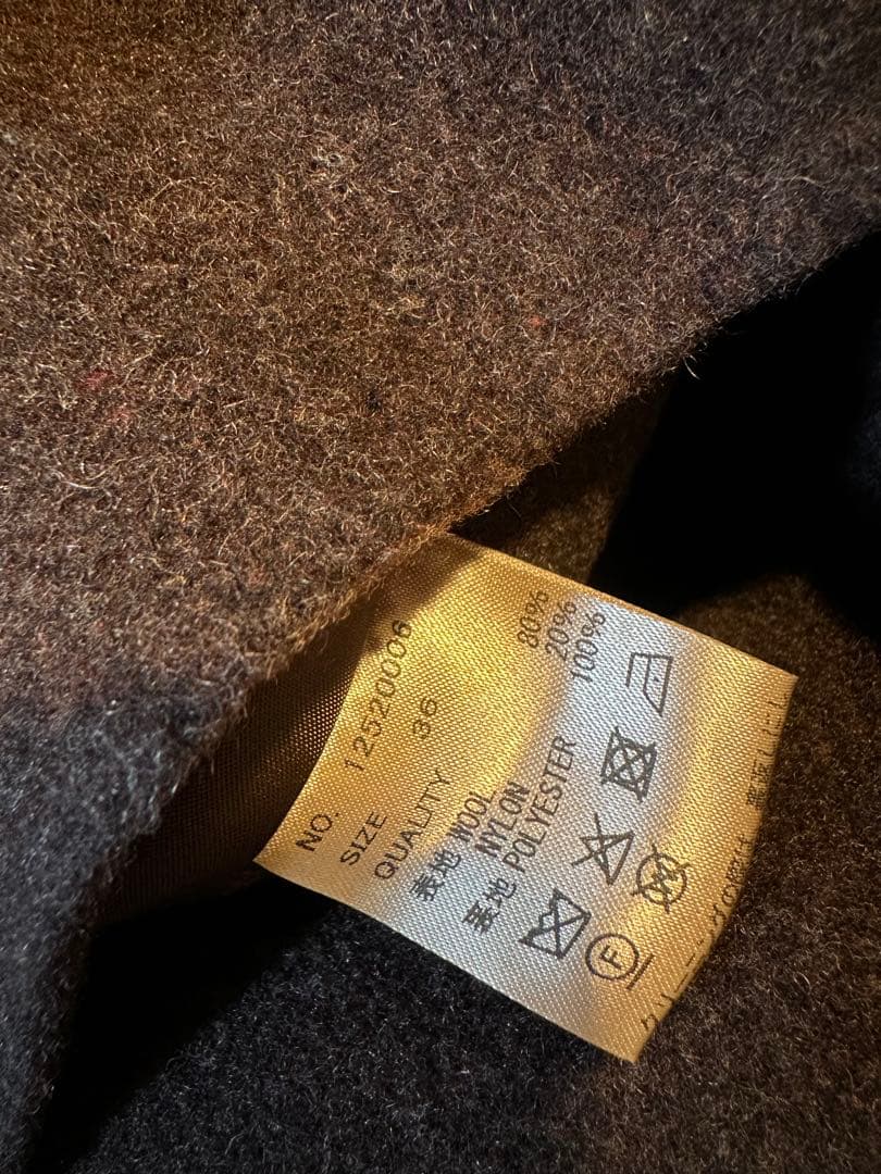 TODAYFUL Wool Over Coat ダークブラウン 36