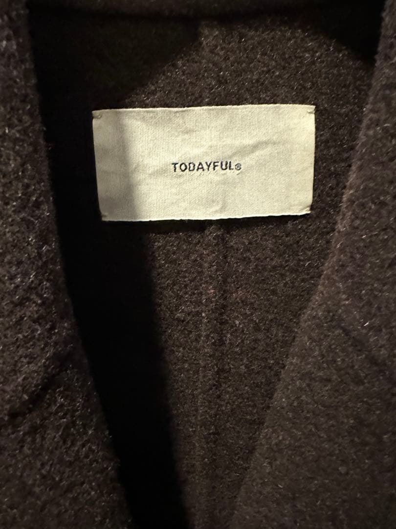 TODAYFUL Wool Over Coat ダークブラウン 36