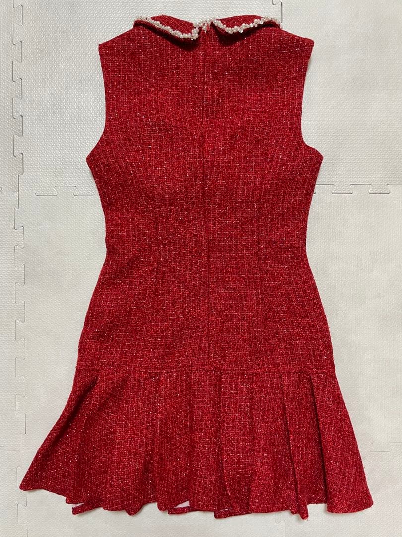 JEWELS ジュエルズ キャバクラ ドレス プリーツ ツイード ボタン