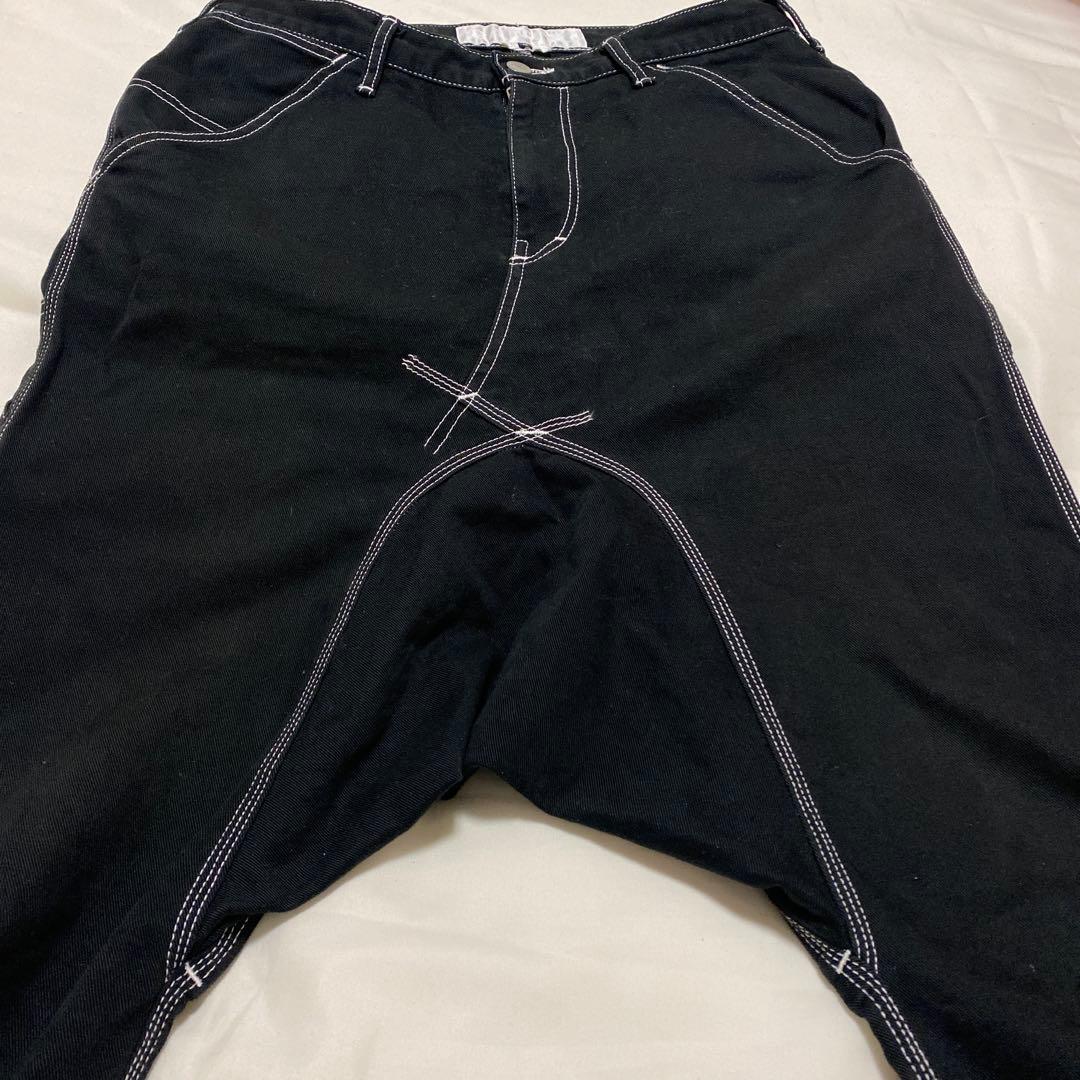 GANRYU ガンリュウ サルエルパンツ ボトムス ブラック 名作