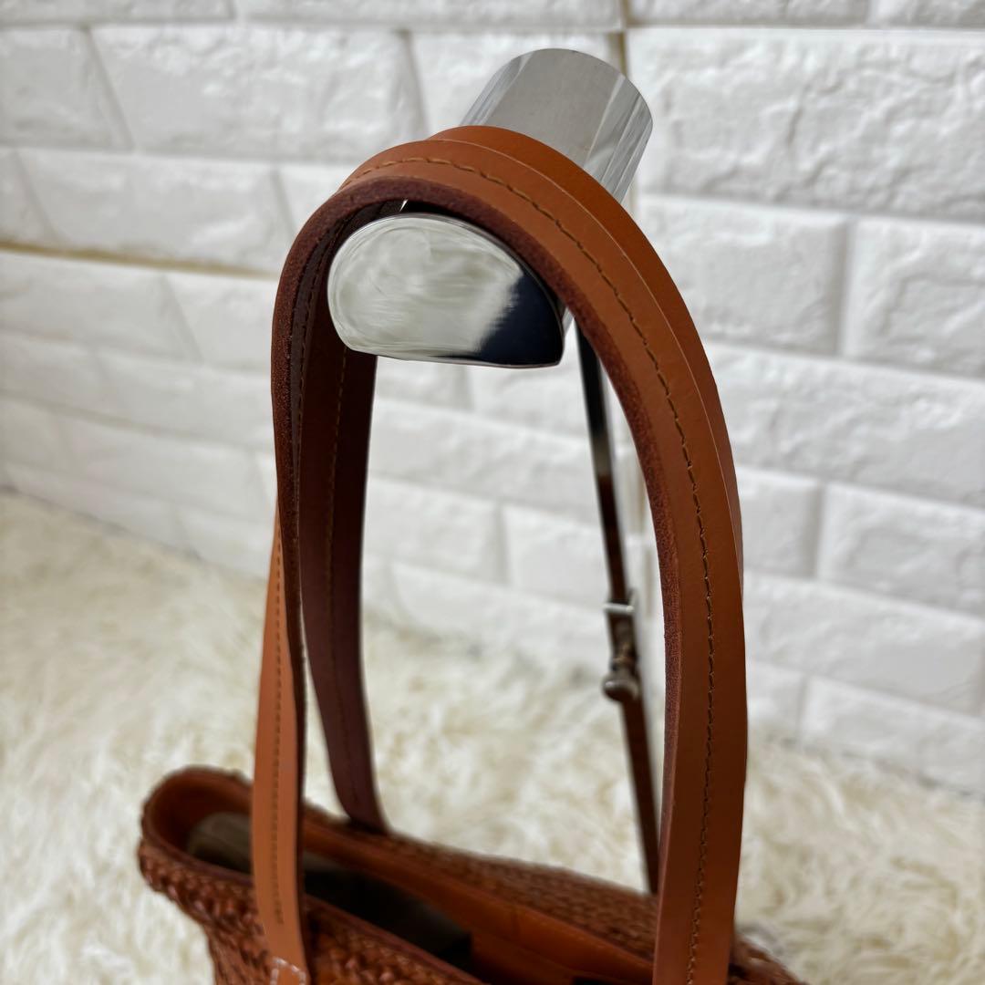 Dakota✨ バッグブライド カジュアルトート　編み込み　カゴバッグ　キャメル