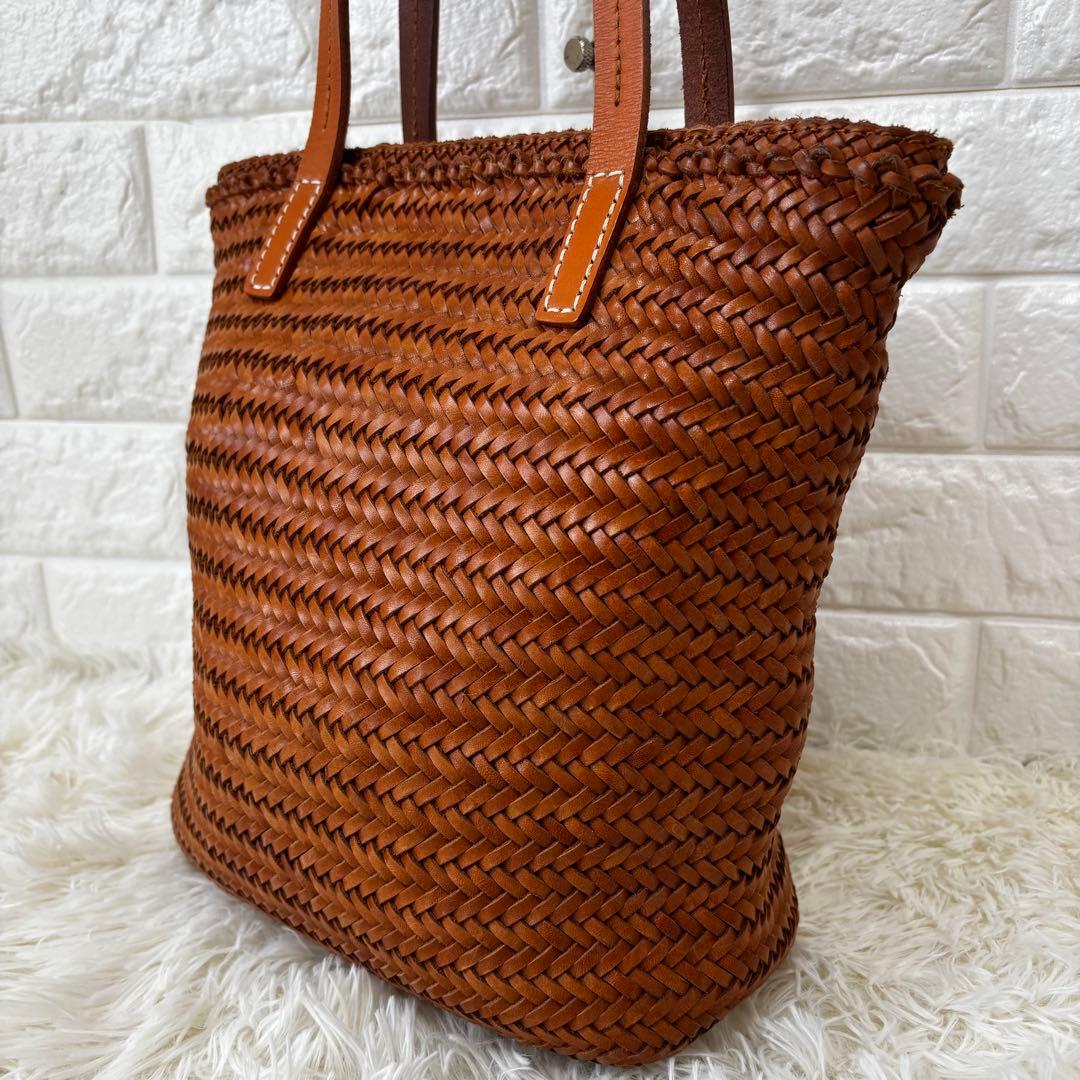 Dakota✨ バッグブライド カジュアルトート　編み込み　カゴバッグ　キャメル