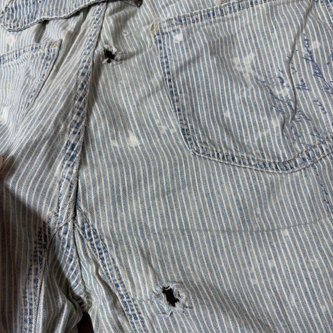 【メキシコ製】POLO by Ralph Laurenダブルニーヒッコリーパンツ